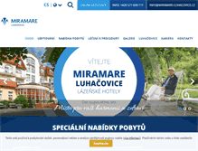 Tablet Screenshot of miramare-luhacovice.cz